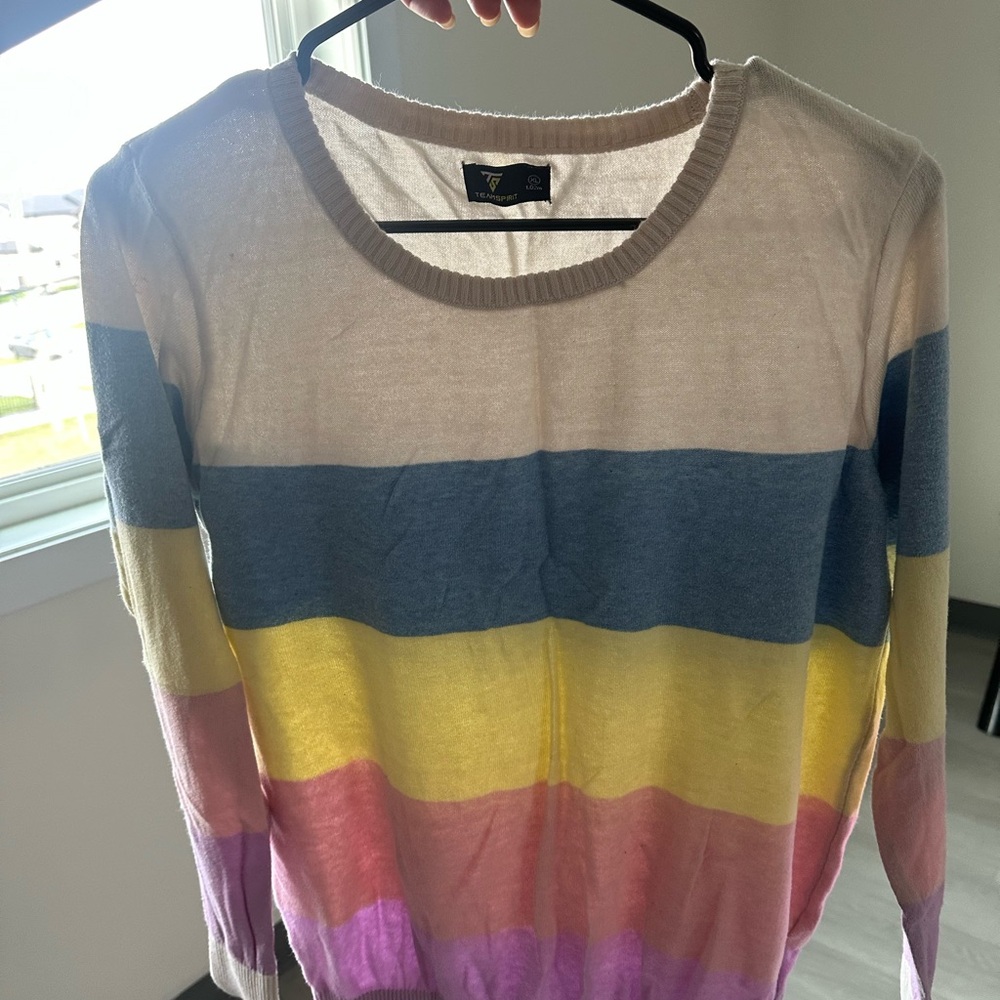 Vibrant Striped Women's Sweater